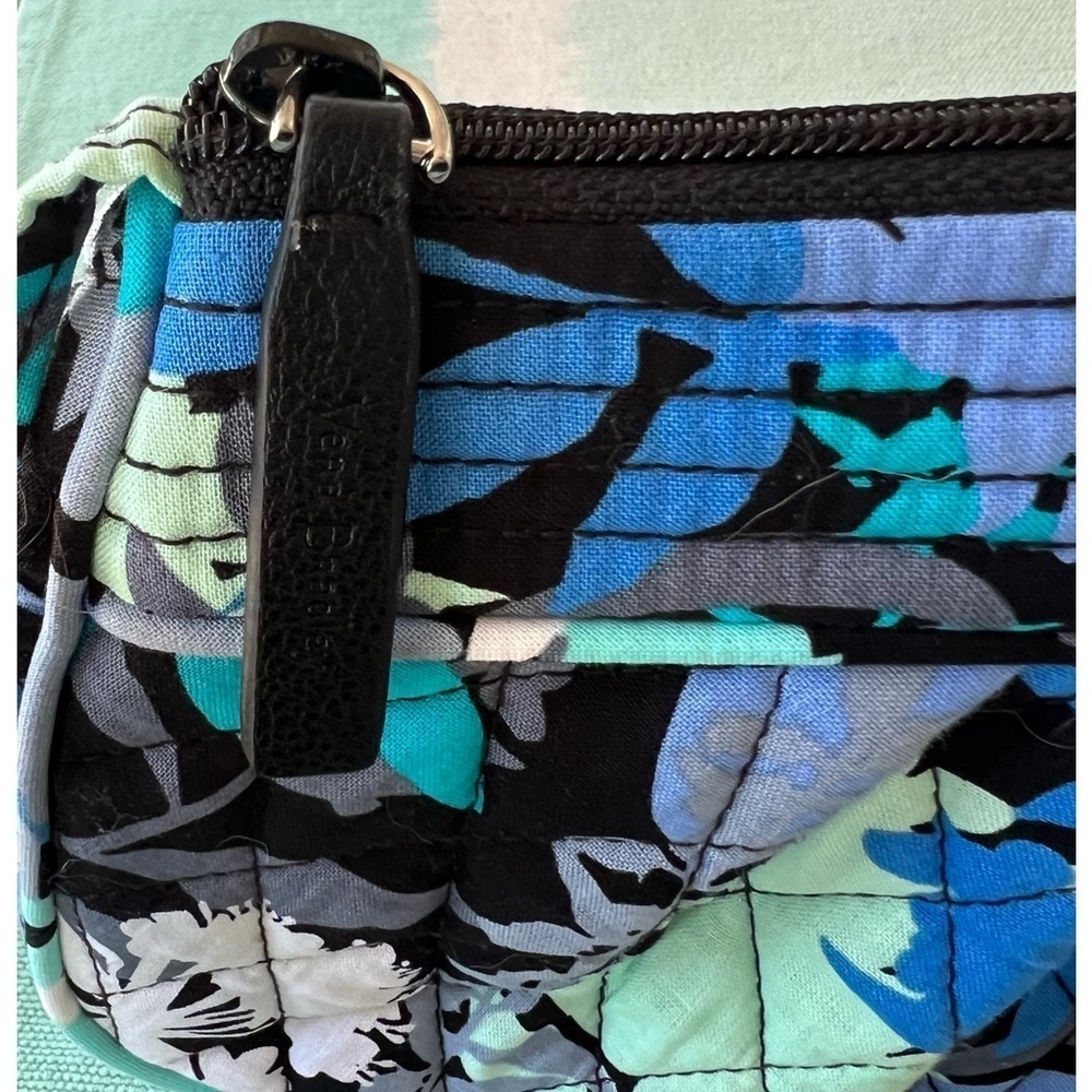 Vera Bradley Camofloral Quilted Mini Crossbody Bag Blue - Picture 4 of 12